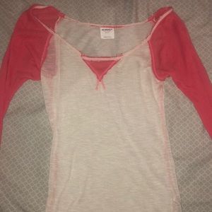 Free People “Intimately” Shirt with Thermal Sleeve